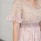 Floral Print Dress With Novelty Smocking Detail Dresses Polagram