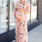 Floral Print Maxi Dress with Tie Dresses