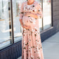 Floral Print Maxi Dress with Tie Dresses