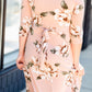 Floral Print Maxi Dress with Tie Dresses