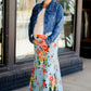Floral Print Maxi Skirt Skirts