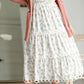 Floral Print Midi Dress with Contrasting Lace Dresses Polagram & BaeVely
