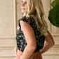 Floral Print Ruffle Sleeve Top - FINAL SALE Tops