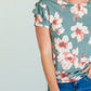 Floral Print Short Sleeve Tee - FINAL SALE Tops
