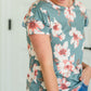 Floral Print Short Sleeve Tee - FINAL SALE Tops