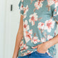 Floral Print Short Sleeve Tee - FINAL SALE Tops