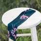green floral skinny hair bandana