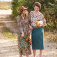 Floral Puff Sleeve Smocked Midi Dress - FINAL SALE Dresses