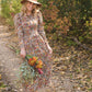 Floral Puff Sleeve Smocked Midi Dress - FINAL SALE Dresses