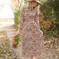Floral Puff Sleeve Smocked Midi Dress - FINAL SALE Dresses