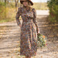 Floral Puff Sleeve Smocked Midi Dress - FINAL SALE Dresses