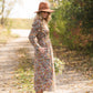 Floral Puff Sleeve Smocked Midi Dress - FINAL SALE Dresses