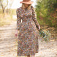 Floral Puff Sleeve Smocked Midi Dress - FINAL SALE Dresses