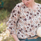 Floral Ruffle Bell Sleeve Top - FINAL SALE Tops