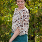 Floral Ruffle Bell Sleeve Top - FINAL SALE Tops