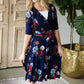 Floral Side Tie Midi Dress - FINAL SALE Dresses