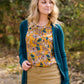 Floral Silky Gathered Tank - FINAL SALE Tops