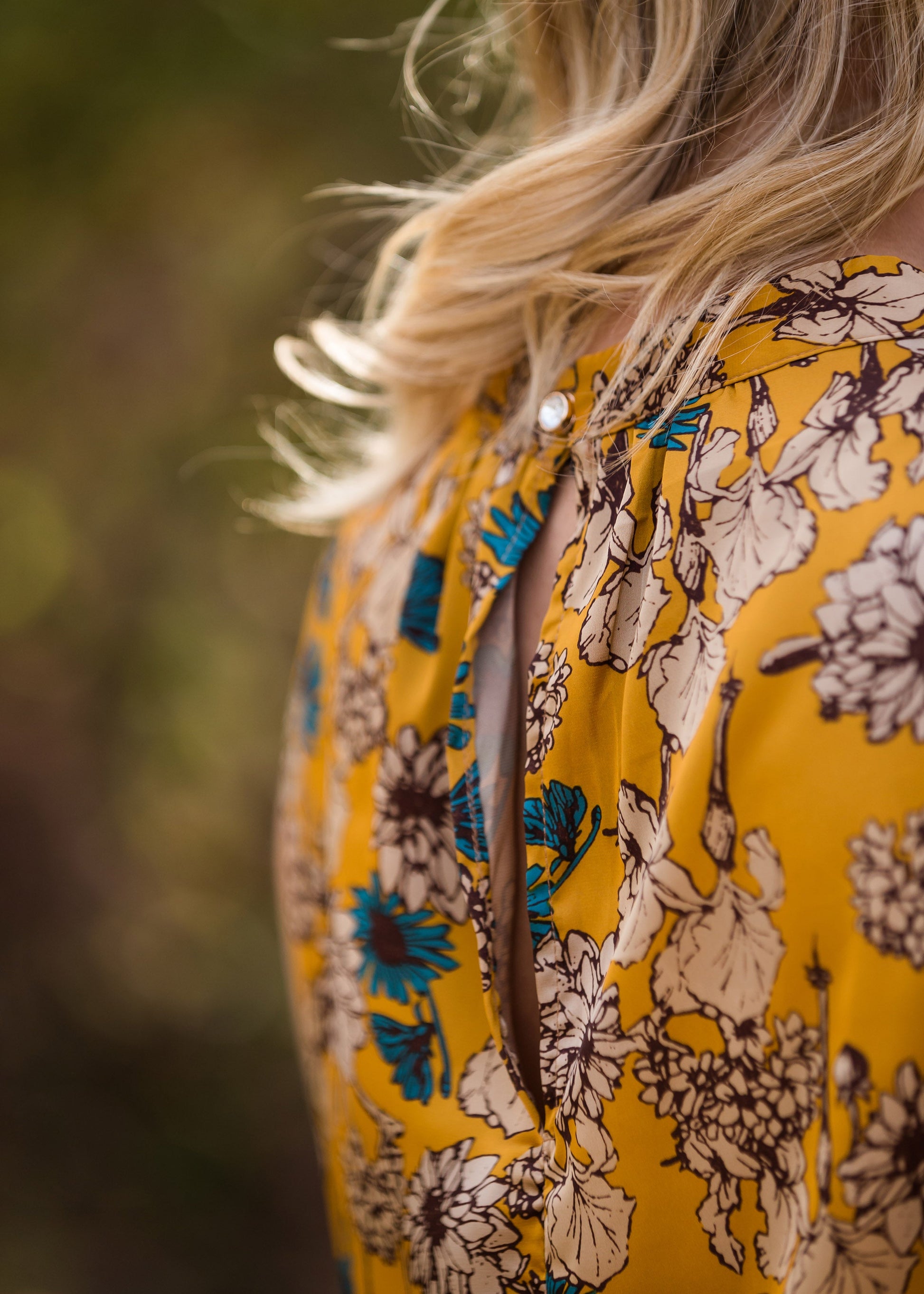 Floral Silky Gathered Tank - FINAL SALE Tops