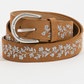 Floral Stitched Belt Accessories