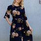 Floral Stretch Buttery Midi Dress - FINAL SALE Dresses