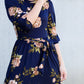 Floral Stretch Buttery Midi Dress - FINAL SALE Dresses
