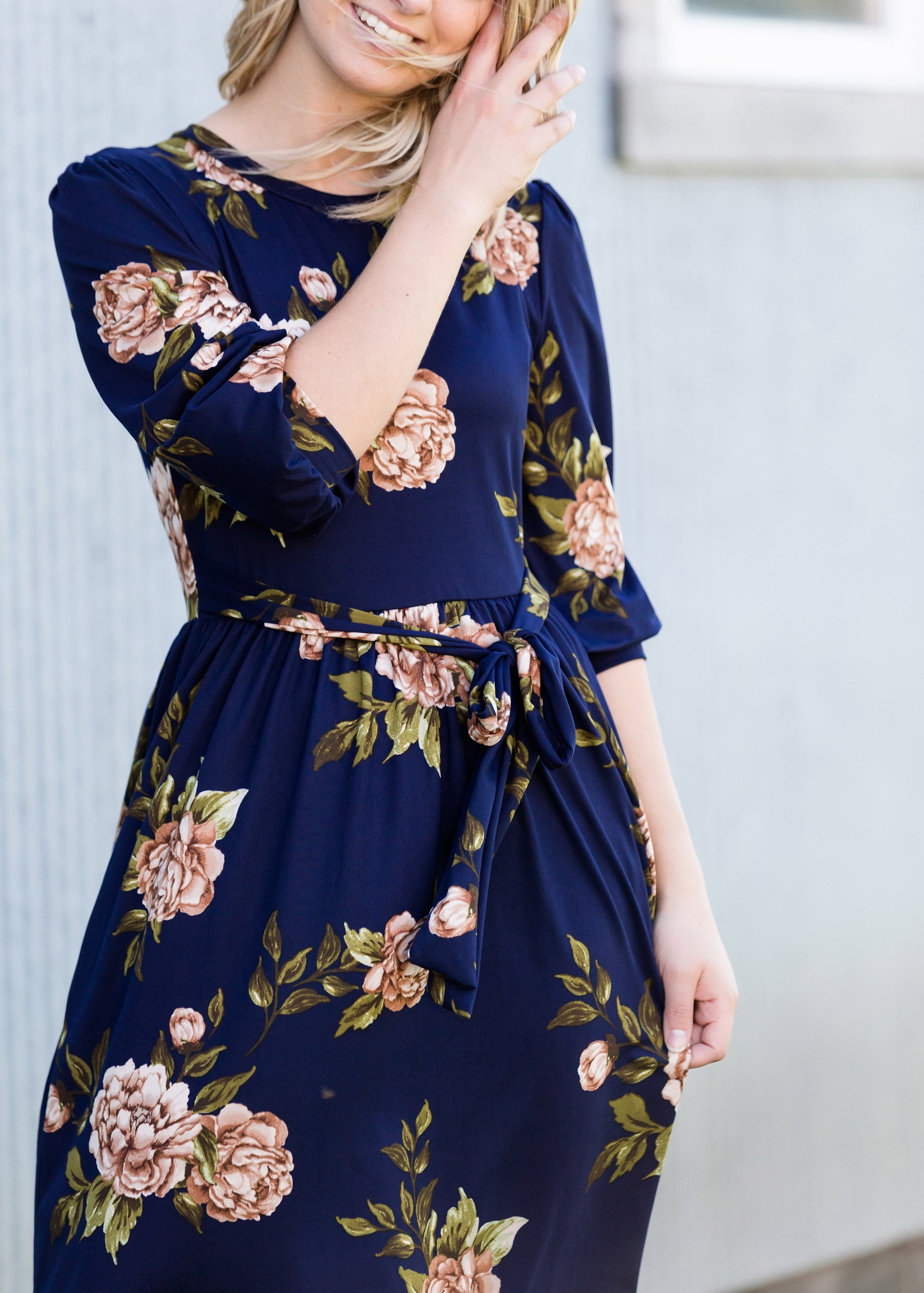 Floral Stretch Buttery Midi Dress - FINAL SALE Dresses