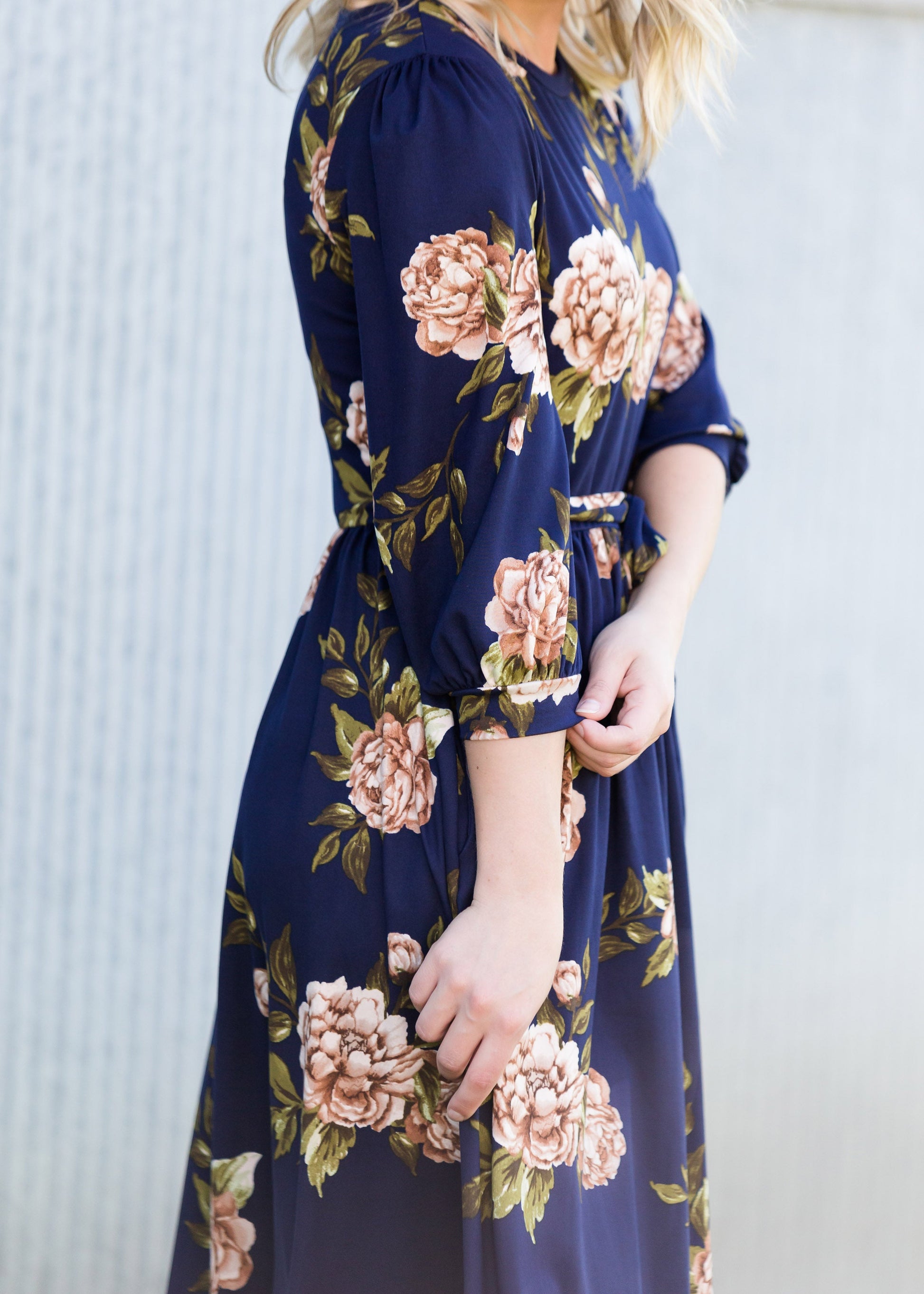 Floral Stretch Buttery Midi Dress - FINAL SALE Dresses