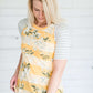 Floral Stripe Raglan Tee Tops