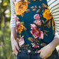 Floral Striped Contrast Top - FINAL SALE Tops