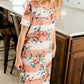 Floral + Striped French Terry Midi Dress - FINAL SALE Dresses