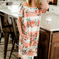 Floral + Striped French Terry Midi Dress - FINAL SALE Dresses