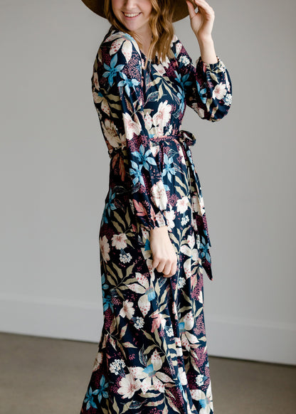 Floral Tie Waist Maxi Dress - FINAL SALE Dresses