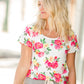 Floral Ultra Soft Short Sleeve Tee - FINAL SALE Tops