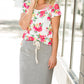 Floral Ultra Soft Short Sleeve Tee - FINAL SALE Tops