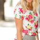 Floral Ultra Soft Short Sleeve Tee - FINAL SALE Tops