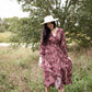 Floral V-Neck Smocked Waist Tiered Midi Dress Dresses Dress Forum