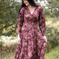 Floral V-Neck Smocked Waist Tiered Midi Dress Dresses Dress Forum