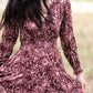 Floral V-Neck Smocked Waist Tiered Midi Dress Dresses Dress Forum