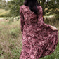 Floral V-Neck Smocked Waist Tiered Midi Dress Dresses Dress Forum
