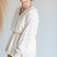 Flower Lace Ruffle Long Puff Sleeve Top Tops Tea N Rose