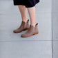 Flynn Taupe Bootie Shoes MIA Shoes