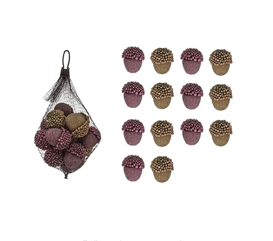 Foam Assorted Acorn Décor Home & Lifestyle Creative Co-op