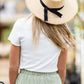 Frayed Black Ribbon Hat Accessories