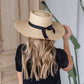 Frayed Black Ribbon Hat Accessories Fame Accessories