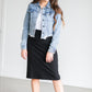 Frayed Light Wash Denim Jean Jacket Tops