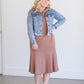 Frayed Light Wash Denim Jean Jacket Tops
