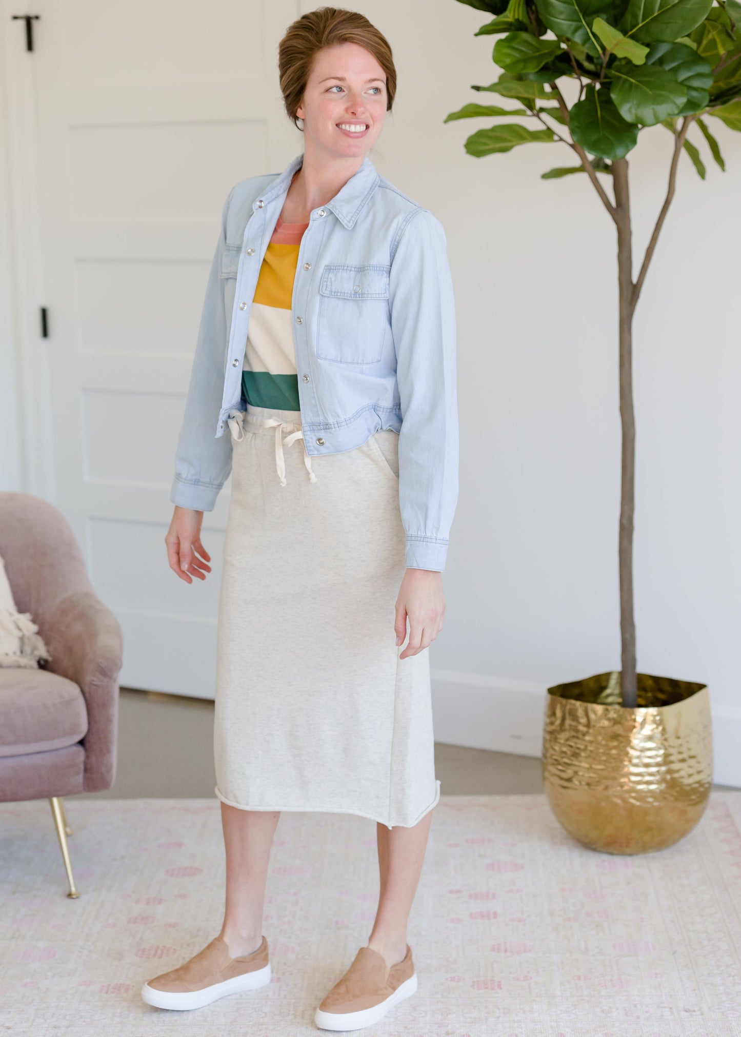 French Terry Knit Skirt - FINAL SALE Skirts