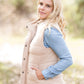 French Terry Padded Puffer Vest - FINAL SALE Tops