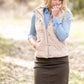 French Terry Padded Puffer Vest - FINAL SALE Tops