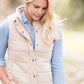 French Terry Padded Puffer Vest - FINAL SALE Tops